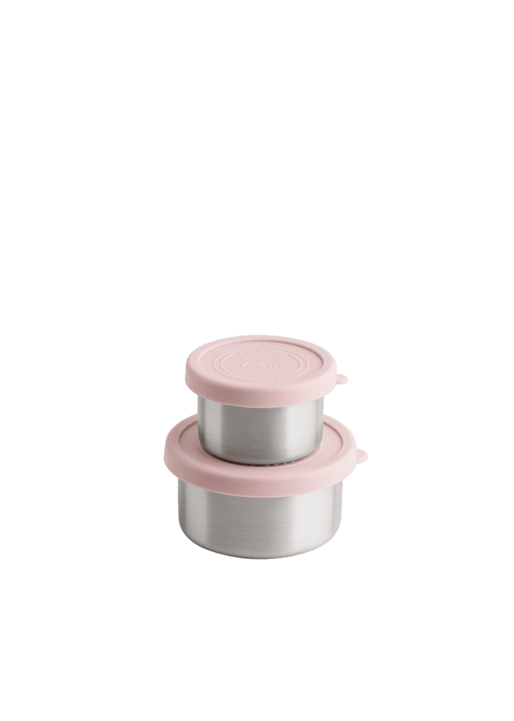 AYA&IDA Snack Container 100 ml + 200 ml – Soft Rose