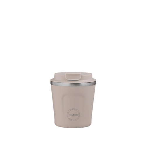 AYA&IDA CUP2GO termokop 240 ml cream beige med låg