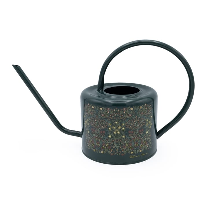 William Morris Blackthorn green floral water pitcher in galvanized steel from Robert Frederick