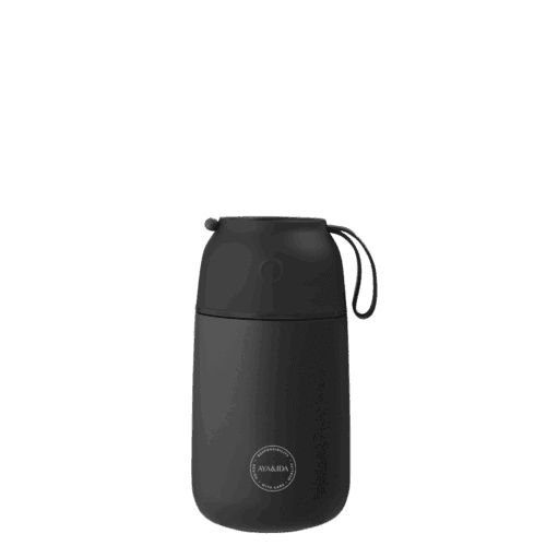 AYA&IDA Food'ie food container - Matte Black - 700 ML