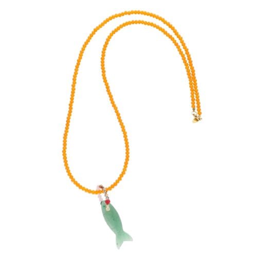 Nuni Copenhagen Sasseline necklace Green with fish and pearls
