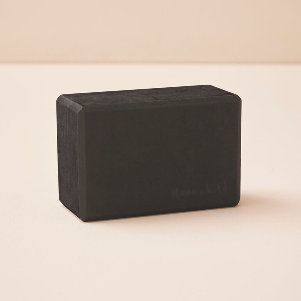 Moonchild Yoga Block, Black – Recycled EVA Block, 23×15×10 cm