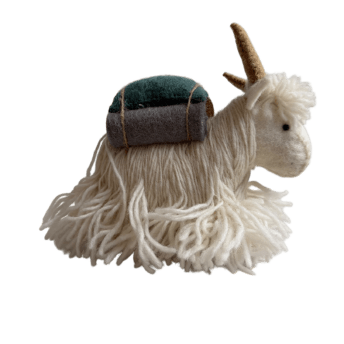 Sherpa Yak in felted wool handmade in Nepal