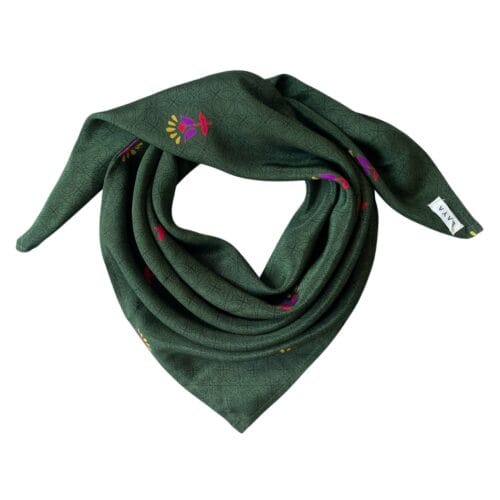 LAYA - Sarini scarf Simple Flower - Handmade from upcycled sari