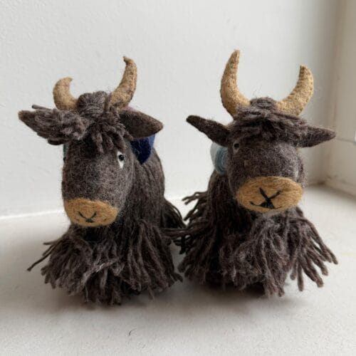 Sherpa Yak in felted wool handmade in Nepal