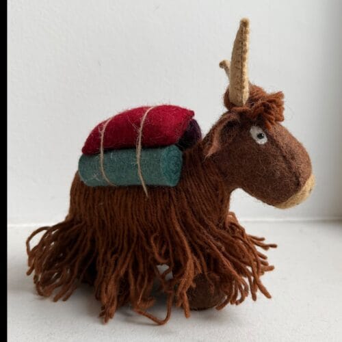 Sherpa Yak in felted wool handmade in Nepal