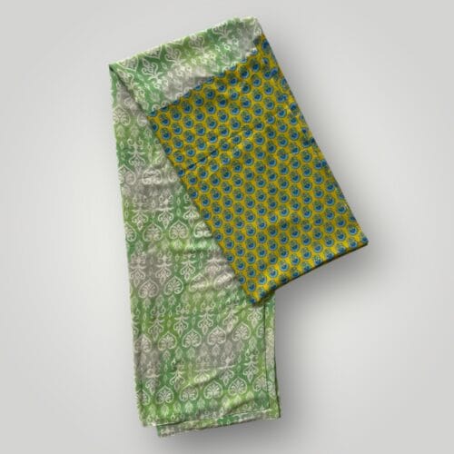 Sari silketørklæde lime grøn
