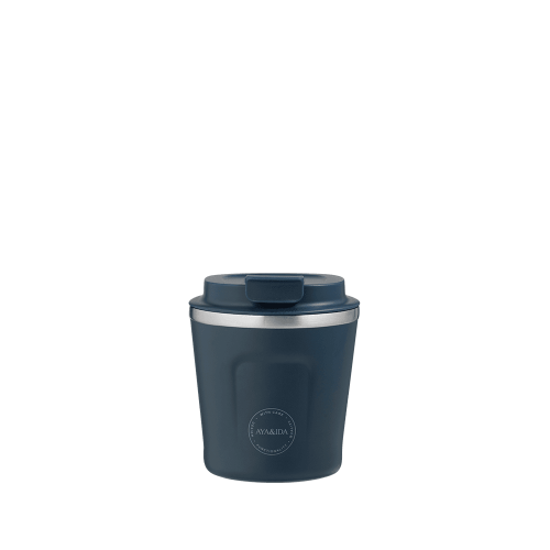 AYA&IDA CUP2GO termokop 240 ml navy blue med låg