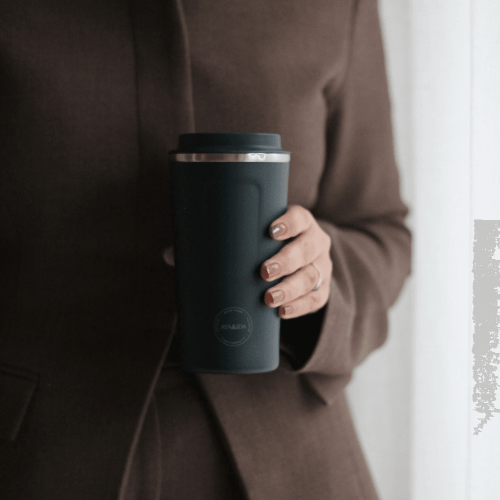 AYA&IDA CUP2GO termokop 500 ml navy blue med låg