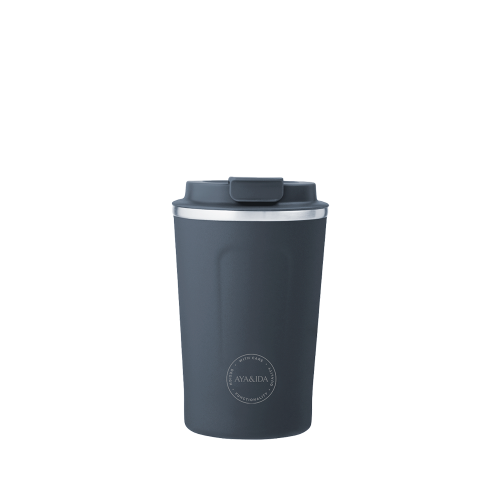 AYA&IDA CUP2GO termokop 380 ml navy blue med låg
